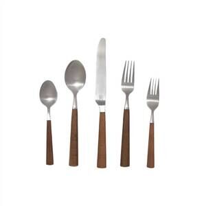 NEW BLUE PHEASANT micah flatware set in maple/silver